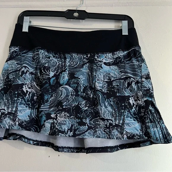 Lululemon Play Off The Pleats Skirt *13" Eternal Wave Starlight Black size 6
